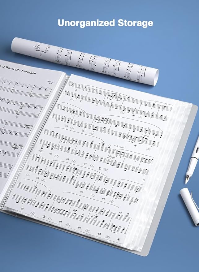 A4 80 Pockets 160/Sides Display Book Paper Document Holder, Business Presentation Book Presentation Folder (80 Pockets Transparent Purple)