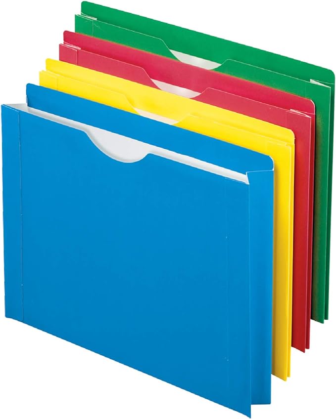 Pendaflex Letter Size Expanding File Jackets, 8 Pack and Erasable Tab File Folders, 30 Pack