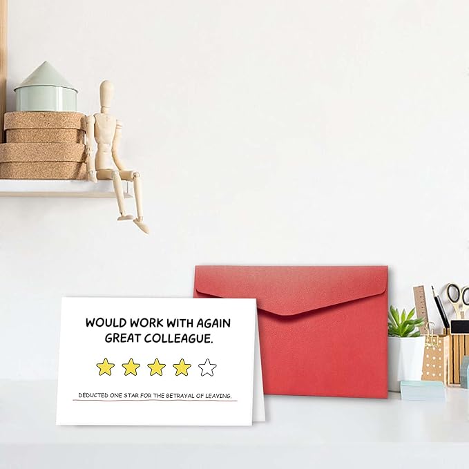 Coworker Leaving Card, Hilarious Farewell Card, Retirement/Goodbye Gift Card, New Job Congratulation Card, Good Luck Card, Starting A New Chapter Card