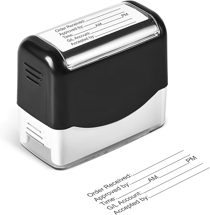 Large Size Custom Self-Inking Stamp Customized Return Address Stamp - Up to 5 Lines of Text Choose from Many Fonts & Ink Colors