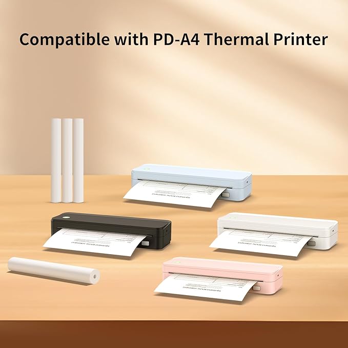 Thermal Printer Paper 8.5''x11'' US Letter Size, Thermal Paper Quick-Dry, Advanced Thermal Printing, Compatible with Gloryang & JADENS PD-A4 Thermal Printer