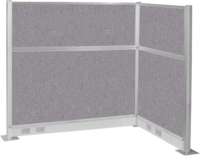 Versare Pre-Configured Hush Panel Electric Cubicle | Workstation Divider Walls | Cubicle Privacy Panels | Office Partition Walls