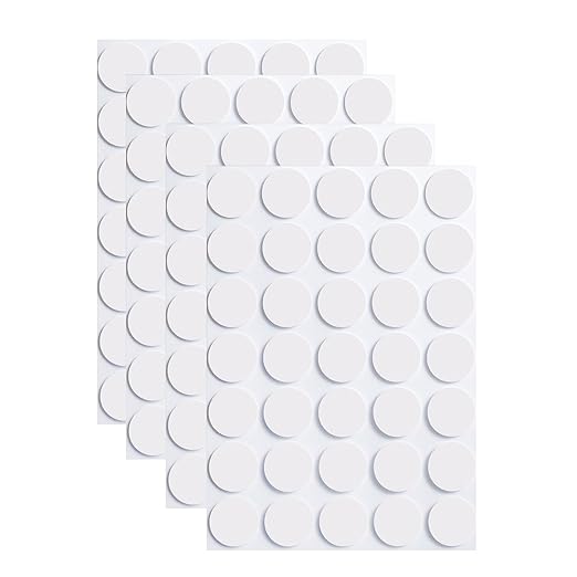350 Pcs (0.79 Inch Diameter) 20mm Double Sided Adhesive Glue Round Dots Stickers Removable Clear Sticky Tack Putty Waterproof for Balloon, Crafts, Art Decoration