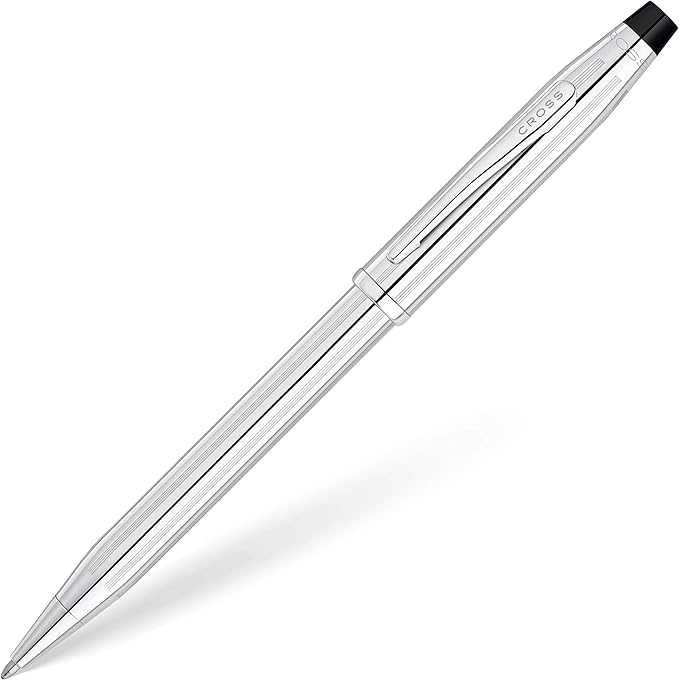 Cross Century II Refillable Ballpoint Pen Presented in a Luxury Gift Box - Medium Point, Black Ink, Lustrous Chrome