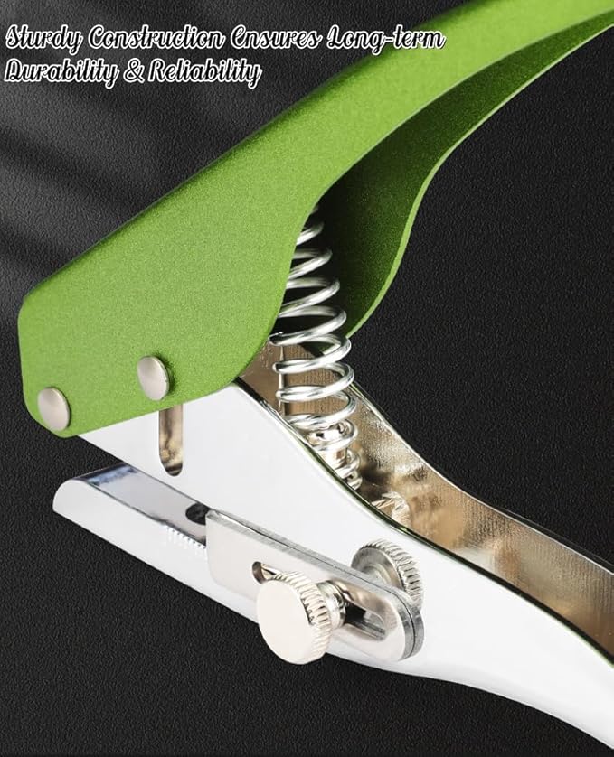Hole Punch, Heavy Duty Hole Puncher Single Hole Punch Handheld Paper Punch Hole Puncher Single Small Hole Punch One Hole Punch for Paper Crafts Cards Tags Scrapbook- 5/16 inch-8mm