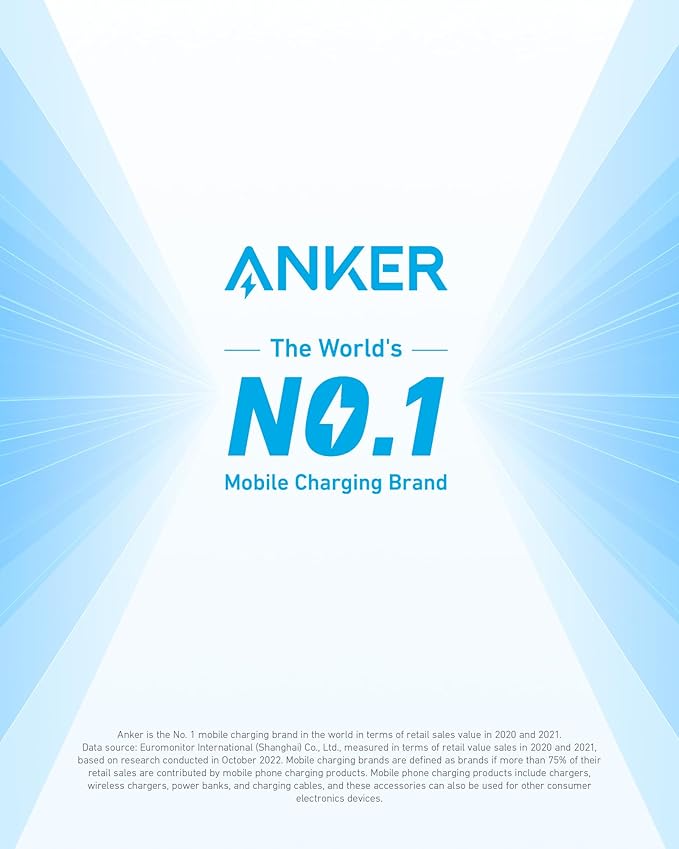 Anker Power Strip with 3 USB Ports, Surge Protector (2100J-5ft), 12 Outlets with 2 USB-A Ports and 1 USB-C Port,Flat Plug, Works with iPhone 16/16 Plus/16 Pro/16 Pro Max,for Home,Office, TUV Listed