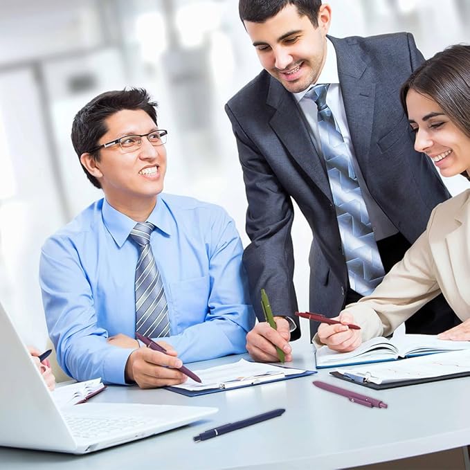 5 Pcs Colorful Gel Pens,0.5mm Fine Point for Journaling Note Taking Writing, Quick Dry Black Ink Pens for Office School Supplies Gifts for Women Teacher Students (Vintage Colors)