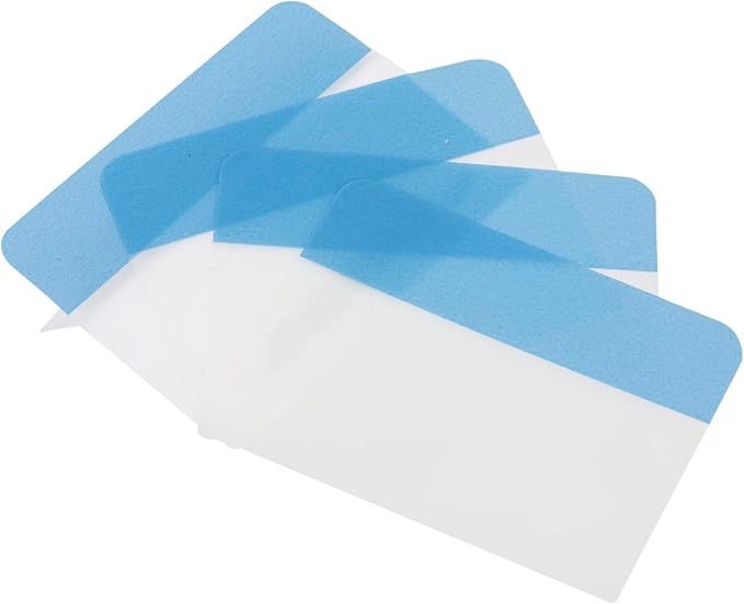 Desk Tech Sticky Index Tabs, 1.5" x 2", 16 Sheets - 4 Colors Self Adhesive File Tabs Flags Colored Page Markers Labels for Binders, Books and Notebooks