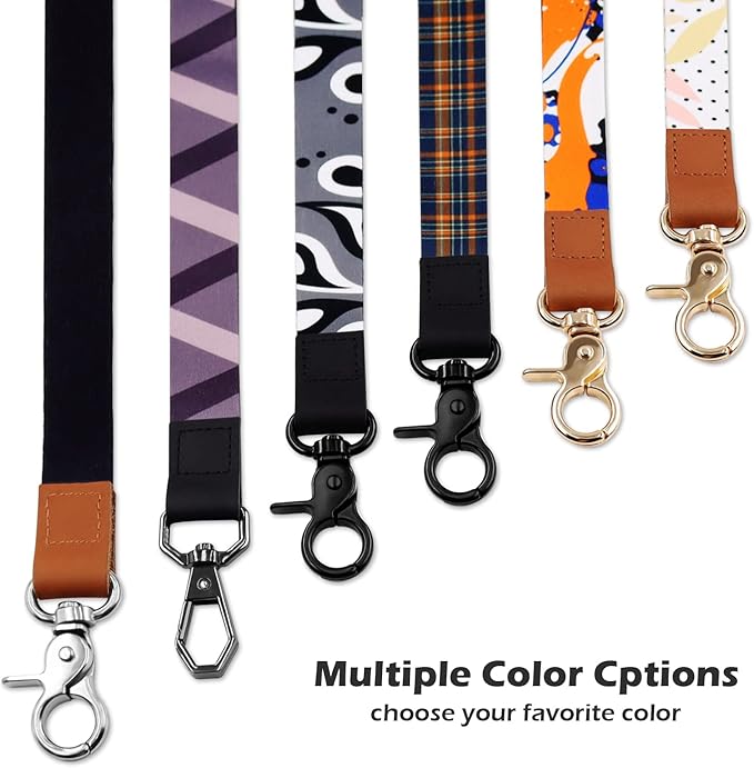 Lanyard, Long Neck Lanyard Key Lanyard, Id Badge Lanyard for Women and Men, Cute Cool Lanyard Strap for Car Keys, Card Holder, Whistle, Keychain, Wallet(Khaki)