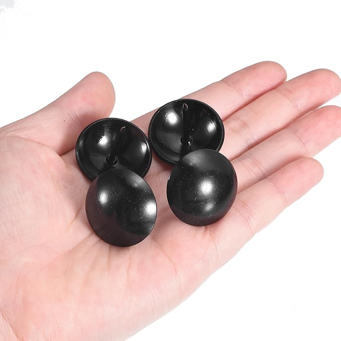 uxcell Upholstery Tacks Nail Pins Furniture, 10Pcs 25x28.5mm Thumb Tack Pins Assortment Kit Carbon Steel for Home Sofa DIY Decorative Nail Heads Nails, Black
