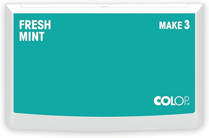 COLOP Make Series, Ink Stamp Pads, with Non-Toxic Premium Ink, Water-Based Acid-Free (Fresh Mint, Make 3-3-1/2" x 6-1/4")