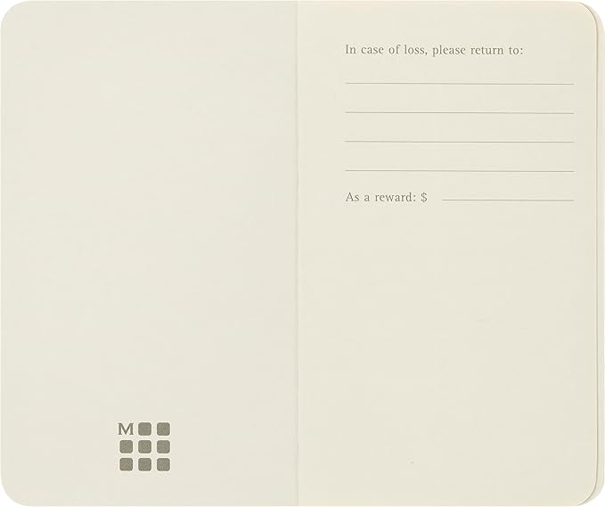Moleskine Volant Journal, Soft Cover, XS (2.5" x 4") Plain/Blank, Coral Orange/Aqua Blue, 56 Pages (Set of 2)
