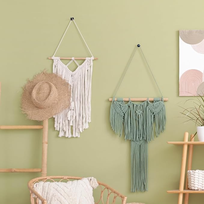 40 PCS Picture Hangers Nails 4 Size Long Heavy Duty Thumb Tacks for Wall Double Headed Push Pins Picture Hooks, Renter Friendly Decor Thumbtacks for Tapestry Frame Art Photos,10/20/ 30/ 50lb(Black)