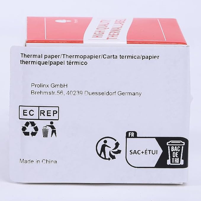 Phomemo Thermal Labels for M110/M221/M220/M120/M200 Label Printer,1.18" x 0.79" (30x20mm), 320 Labels/Roll, Black on White