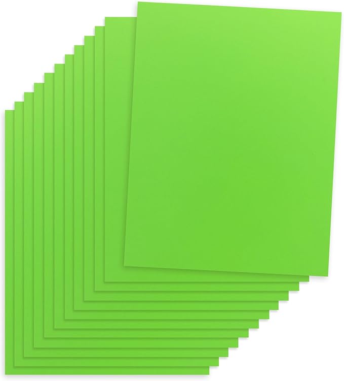 Hygloss Light Green Colored Paper - 24 lb, 89 GSM, Acid-Free, Fade-Resistant, 8.5x11-Inch Letter Size Color Copy Paper, 90 Sheets