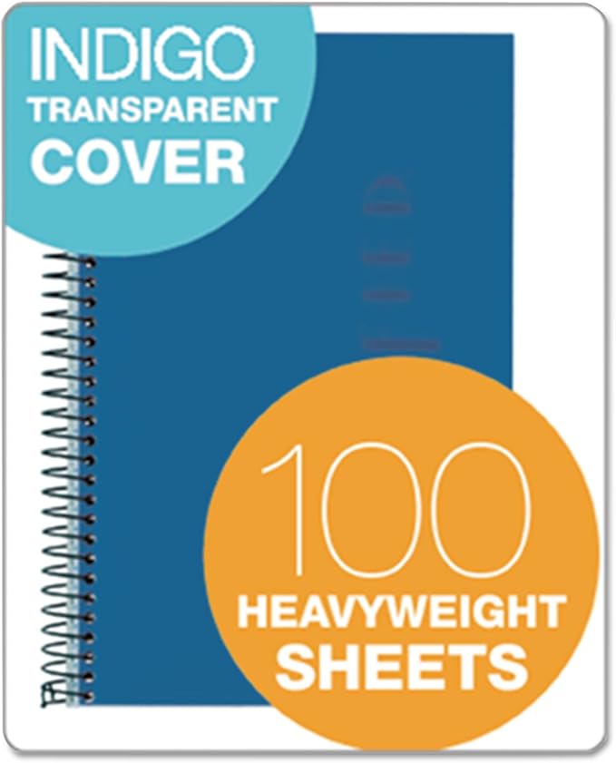 TOPS Memo/Subject Notebooks (73506), Indigo,Blue,8 1/2" x 5 1/2"