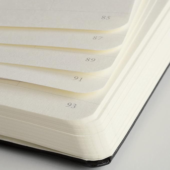 LEUCHTTURM1917 - Notebook Hardcover Medium A5-251 Numbered Pages for Writing and Journaling (Black, Plain)