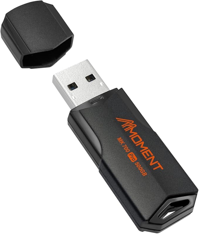 MMOMENT MK700 500GB USB 3.2 Gen2x1 Flash Drive, Read Speed up to 600MB/s, Write Speed up to 500MB/s, Thumb Drive