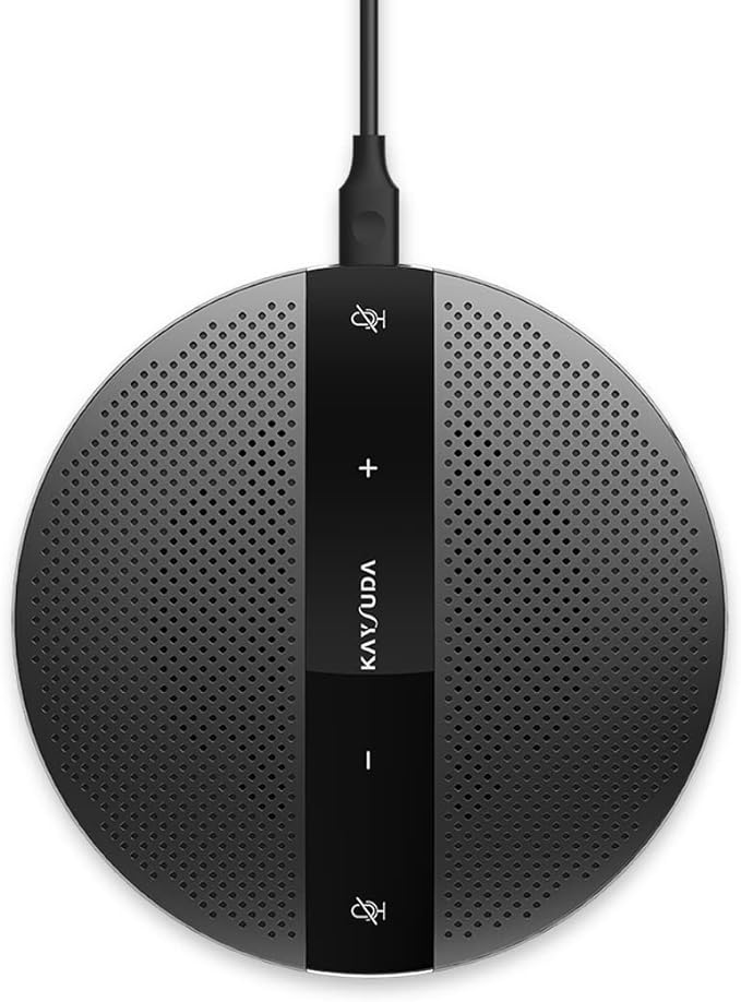 PC Microphone Speaker Business Conference USB Speakerphone for Skype, Webinar, Call Center