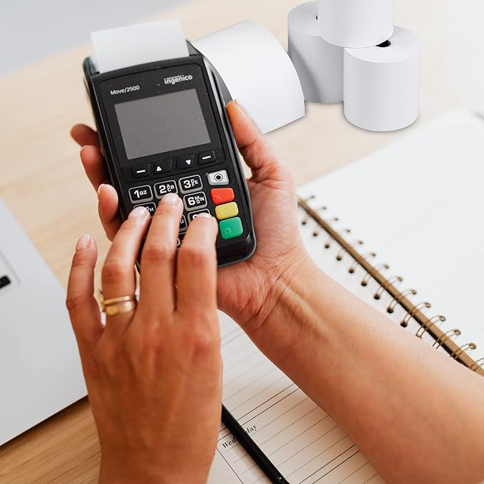 LabelMore 2-1/4" X 85' Thermal Receipt Paper, Credit Card Paper Rolls Thermal, Cash Register Roll, Premium Pos Thermal Printer Paper (200 Rolls)