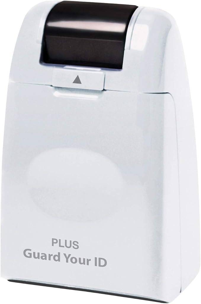 The Original Guard Your ID Identity Protection Security Prevention Stamp Wide Roller (White) IS-500CM
