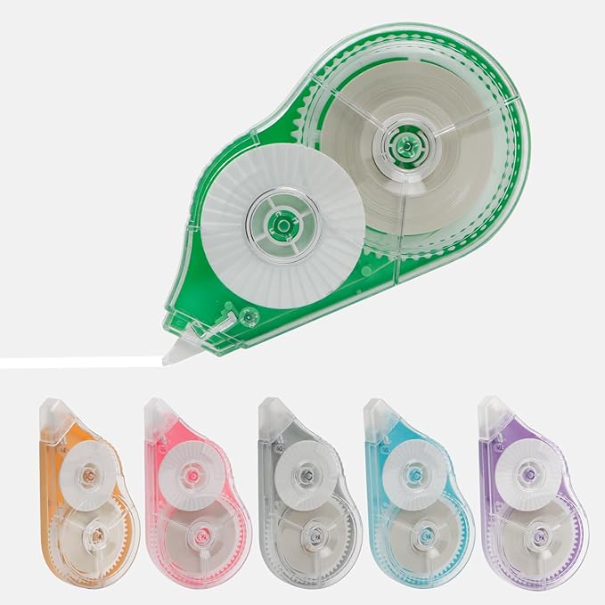 Upgraded 6 Pack Correction Tape (5mm, 590 ft Total) High-Capacity White Out Tapes Set for Quick, Precise Corrections | Bulk Correct Tape Dispensers for Office & School Supplies