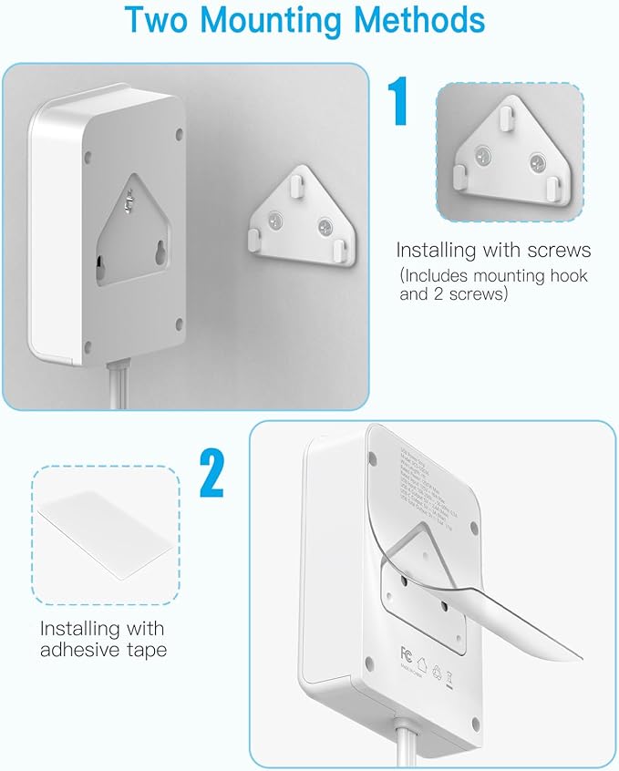 Flat Multi Plug Extender with 3 USB Wall Charger(1 Type C), 4 Outlet Wall Adapter, 4 ft Thin Extension Cord, Flat Plug Surge Protector Power Strip for Home, Office, College Dorm. White