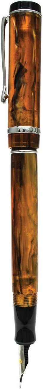 Conklin Duragraph Fountain Pen Amber - Fine Nib, Luxury Writing Instrument, Warm Amber Finish