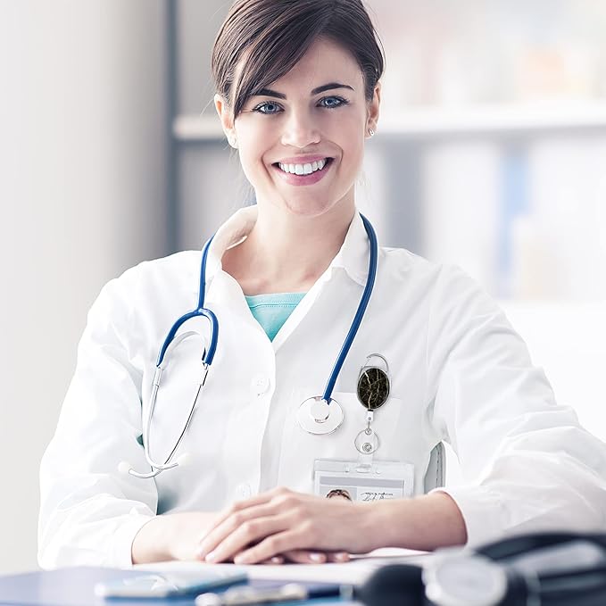 3 Pack Badge Reels - Double Sided Color Print Pattern Retractable Badge Holders with Retractable Keychain and Badge Clip, Durable Nylon Rope