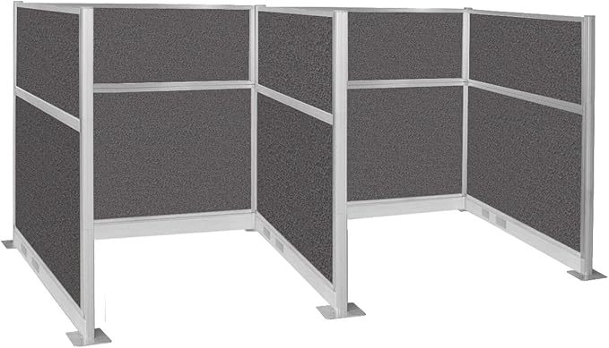 Versare Pre-Configured Hush Panel Electric Cubicle | Workstation Divider Walls | Cubicle Privacy Panels | Office Partition Walls