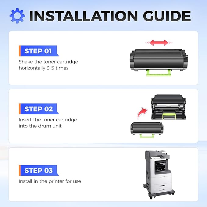 24B6025 Imaging Unit (Not Toner) Black 1-Pack High Yield Replacement for Lexmark 24B6025 Drum Unit Compatible with Lexmark M5155 M5163 M5170 XM5163 XM5170 XM5263 XM7155 XM7155X Printers(100,000 Pages)