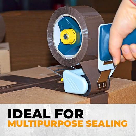 WOD CST20WBA Clear Packing Tape - 2" in. x 60 Yards Per Roll (6 Rolls) - Strong Heavy-Duty Industrial Shipping Box Packaging Tape for Moving, Office, & Storage