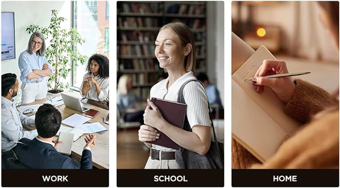 &And Per Se Lined Journal Notebook, 160 Pages, A5 5.7 x 8 inches College Ruled Thick Paper Notebook Journals for Writing, Hardcover Notebooks for Women Men Office School (1 Pack, Light Brown)