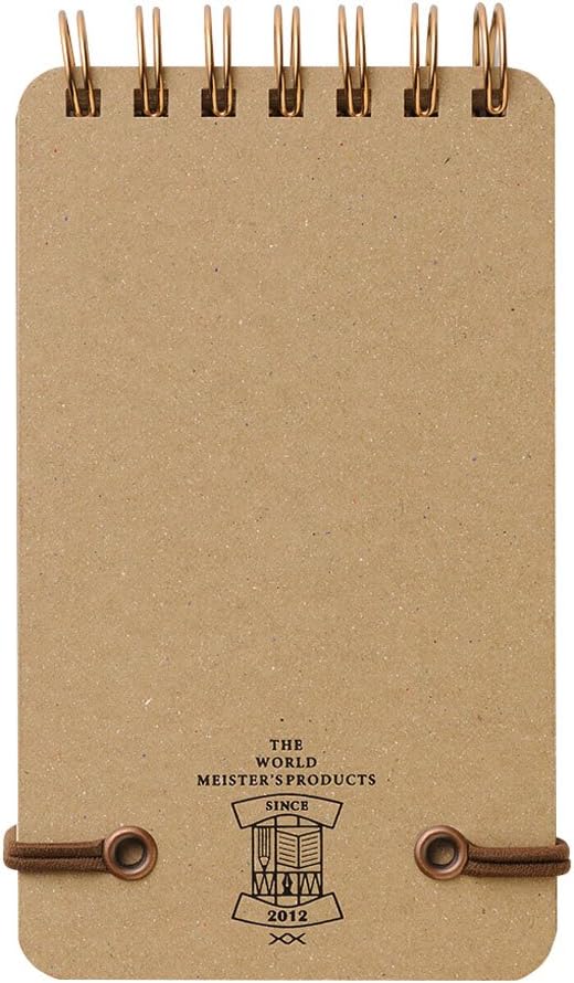 DESIGNPHIL Midori 11796006 Notepad WM Ring Memo Grain Black
