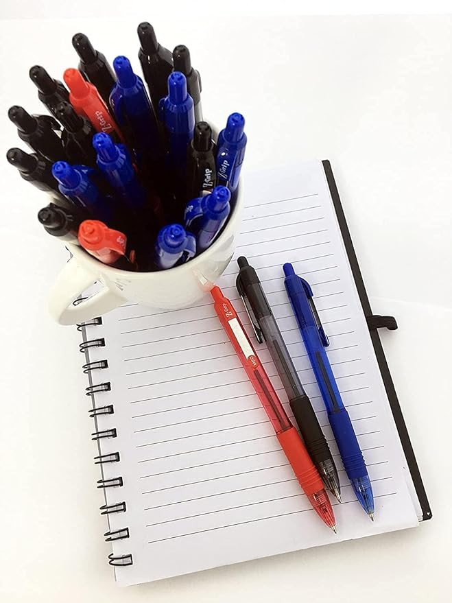 Zebra Pen Ballpoint - Pack Of 40 Black Z-grip Retractable Fine Point 0.7 mm