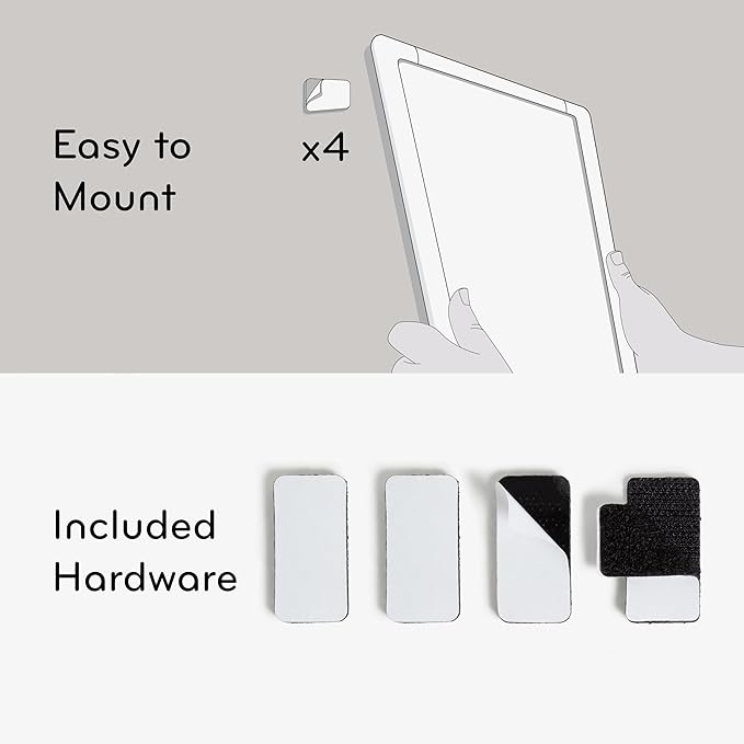 U Brands Contempo Magnetic Dry Erase Board, 11”x14”, White Modern Frame, Includes Magnet and Marker