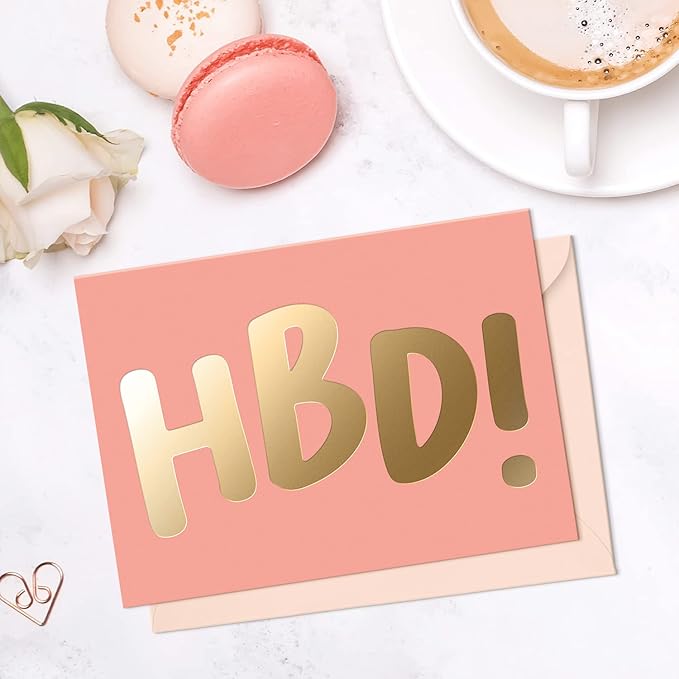 Set of 24 Gold Foil Bulk Birthday Cards Assortment – Bulk Happy Day pages with Envelopes Box Set – Assorted Blank celebration sheets for Women, Men, and Kids in a Boxed Card Pack