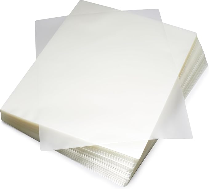 Amazon Basics Clear Thermal Laminating Plastic Paper Laminator Sheets, 9 x 11.5-Inch, 200-Pack, 3mil