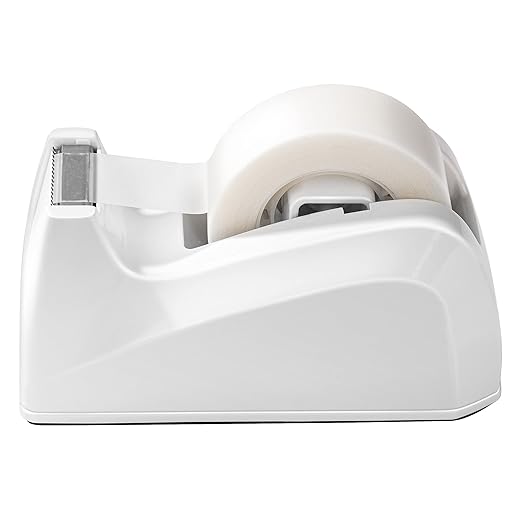 Amazon Basics Tape with Dispenser, 1" Core, Clear, 3/4" x 1300"(36 yds), 16 Count (Pack of 16), 256 Rolls