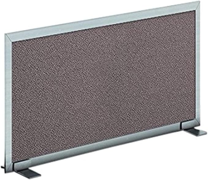 OBEX Acoustical Free Standing Privacy Screen, Cubicle Accessories Desk Privacy Panel, Desk Dividers for Office, Office Furniture Partitions Portable Sound Proof Dividers, 18" x 42", Slate