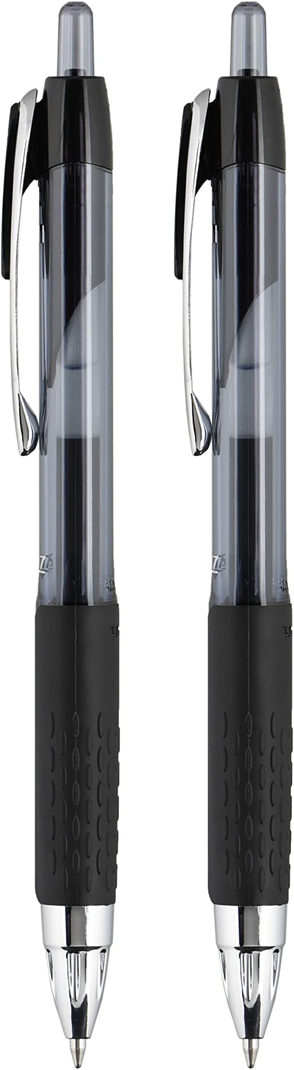 Black Retractable Gel, 2 Pack with Medium Points, Uni-Ball 207 Signo Click Pens are Fraud Proof and the Best Office , Nursing , Business , School , and Bible Pens