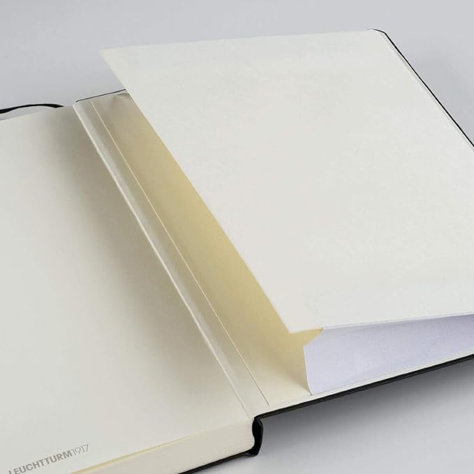 LEUCHTTURM1917 - Notebook Hardcover Medium A5-251 Numbered Pages for Writing and Journaling (Lobster, Squared)