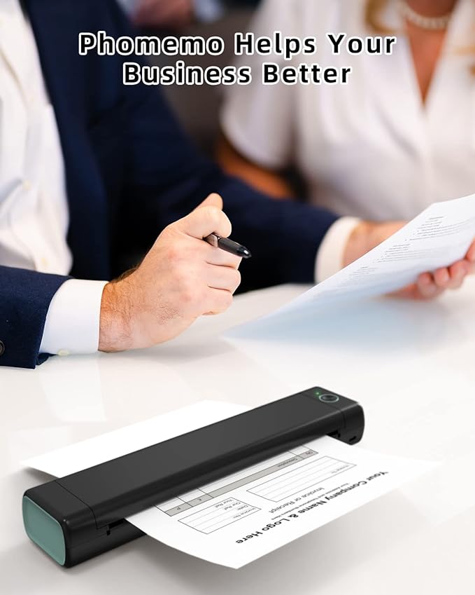 Phomemo US Letter Thermal Printer Paper, Advanced Thermal Printing, Phomemo Thermal Paper Compatible with COLORWING M08F-Letter, M832, M834, MT800/MT800Q Portable Printer, 8.5" x 11", 200 Sheets