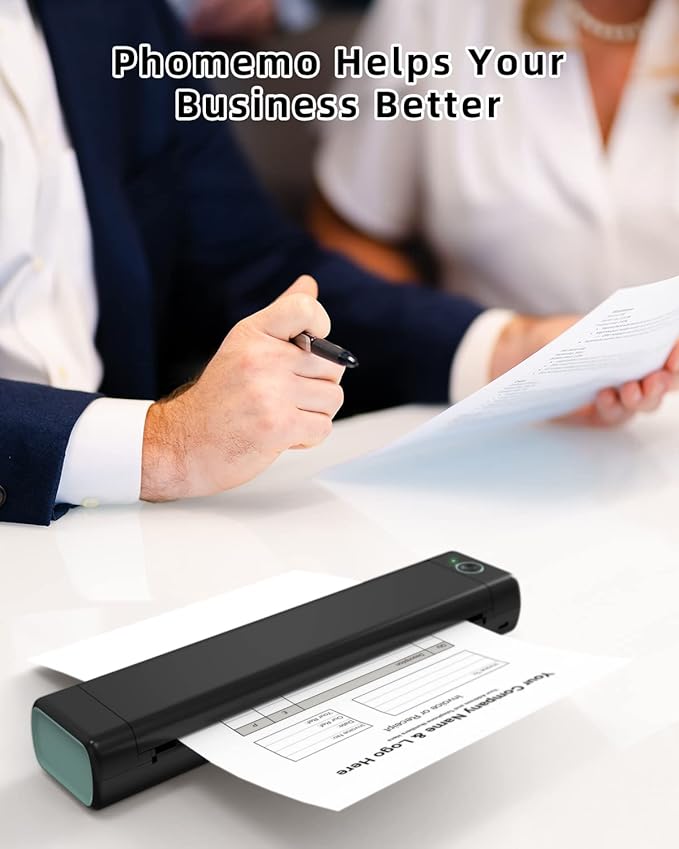 Phomemo Thermal Printer Paper 8.5 x 11 Inch, Advanced Thermal Printing, Thermal Paper Compatible with M08F-Letter, M832, M834, MT800, with Brother Letter Portable Printer, Size 8.5" x 11", 100 Sheets