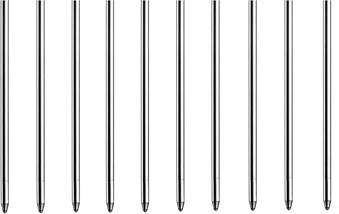 2.75'' Ballpoint Pen Refills,Standard D1 Ballpoint Pen Refill (Remove Blue Cap),Compatible with Swarovski Pen Refills (Blue Ink,Pack of 10)
