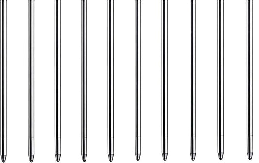 2.75'' Ballpoint Pen Refills,Standard D1 Ballpoint Pen Refill (Remove Blue Cap),Compatible with Swarovski Pen Refills (Blue Ink,Pack of 10)
