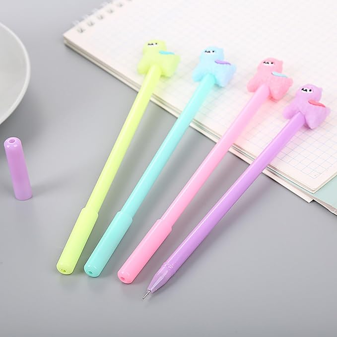 YYaaloa 28pcs Alpaca Shaped Gel Ink Pens 0.5 mm Black Ink Novelty Pens for Child, Women Coworkers Kids Office School Home Wedding Bridal Shower Gifts Party Supplies (alpaca shaped 28pcs)
