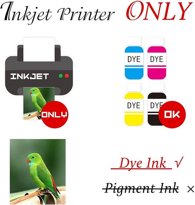 Koala Thick Photo Paper 8.5x11 Inches Heavyweight Double Sided High Glossy 100 Sheets 260gsm only Compatible with Inkjet Printer
