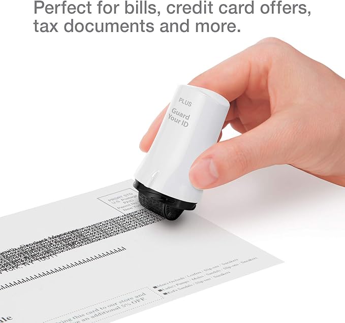 Guard Your ID Advanced Security Roller 2.0 for Identity Theft Prevention Stamping White