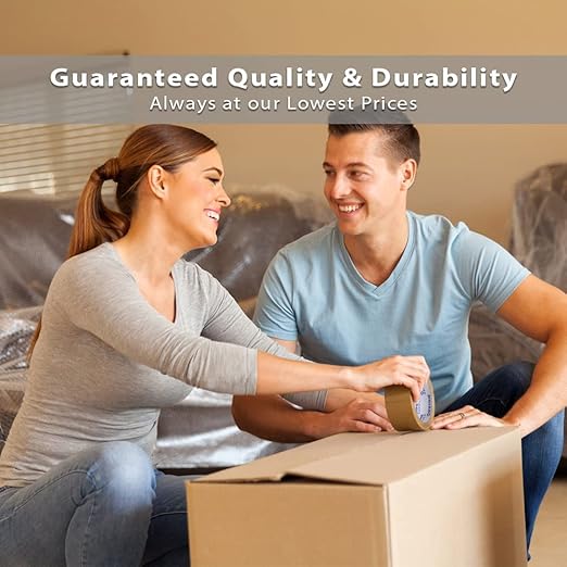 6 Rolls [Upgraded] Clear Premium Packing Tape, 65 Yards, 2.2 mil, Heavy Duty Packaging Tape for Shipping, Moving, Sealing - Stronger & Thicker